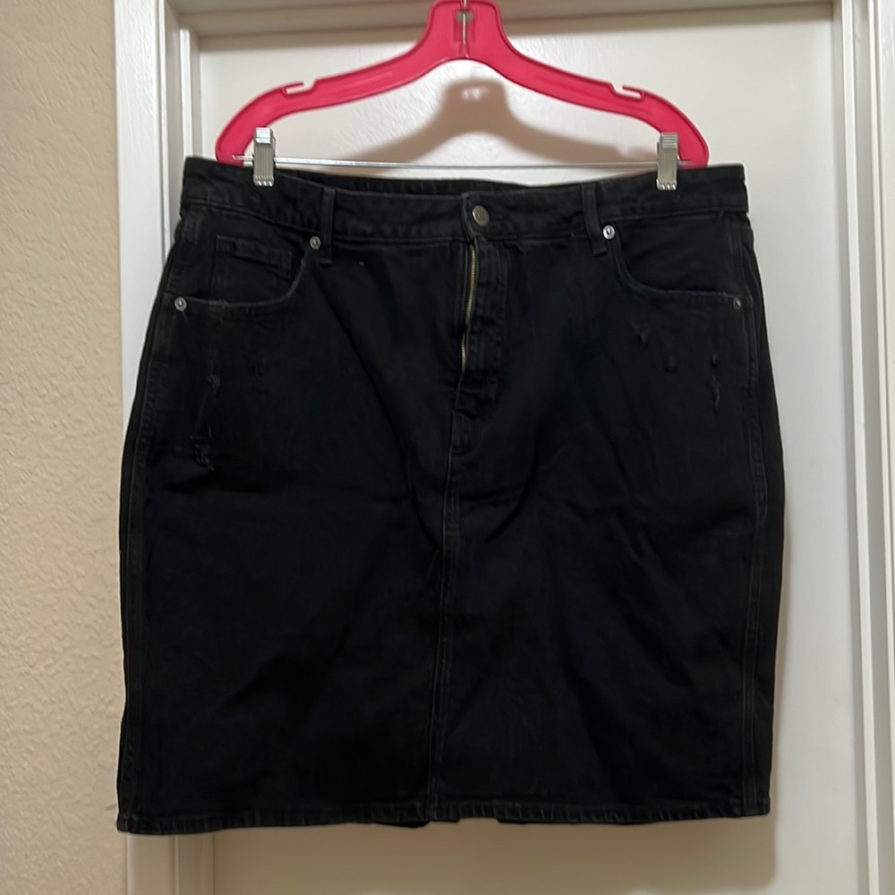 Pencil Skirt black wash